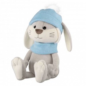 Мягкая игрушка «Кролик Клёпа в шапке и шарфе», 20 см
