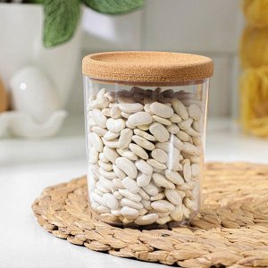 Баночка Korely 300 мл, d=8 см, h=10,2 см, цвет прозрачный