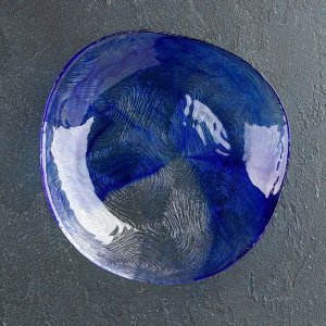 Тарелка глубокая «Линден», d=19,5 см, цвет синий