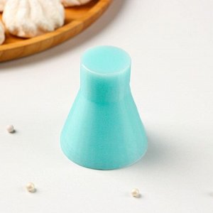 Силиконовый молд «Ёлочка геометрическая», 5x5x6 см, бирюзовый