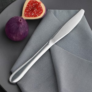 Нож столовый, 23?2 см, цвет серебряный
