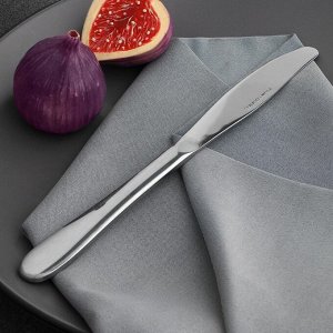 Нож столовый, 23?2 см, цвет серебряный