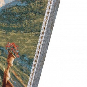 Гобеленовая картина "Поэзия гор с парусником" 80*53 см