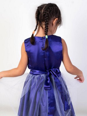 Радуга дети Нарядное платье для девочки тёмно-фиолетового цвета Цвет: темно-фиолетовый
