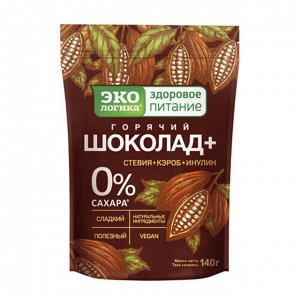 Какао-напиток "Горячий шоколад плюс", растворимый Экологика, 140 г