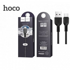 Usb кабель Type-C 1 метр Hoco X20/провод  type c/шнур хоко type-c/черный, 3 ампера