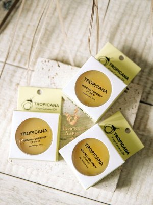 Бальзам для губ с кокосовым маслом "Банановое Счастье" Tropicana / Tropicana Natural Coconut Lip Balm Banana Happy