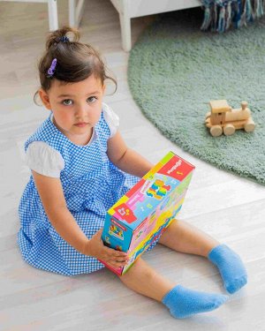 Конструктор детский Talky Blocks кнопочка Зайчик 2822