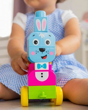 Конструктор детский Talky Blocks кнопочка Зайчик 2822