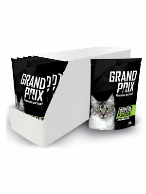 GRAND PRIX для кошек пауч Форель и Фасоль 85г *24