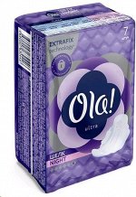 OLA Прокладки Ultra Night уп.7(Шелковистая поверхность)Ионы серебра