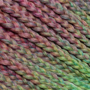 SIM-BRAIDS Афрокосы, 60 см, 18 прядей (CE), цвет зелёный/розовый/голубой(#FR-24)