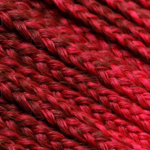 SIM-BRAIDS Афрокосы, 60 см, 18 прядей (CE), цвет красный/розовый(#FR-3)