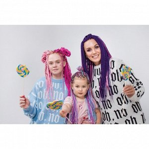 SIM-BRAIDS Афрокосы, 60 см, 18 прядей (CE), цвет каштановый/светло-русый/молочный(#FR-28)