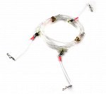 Поводок на кальмара JpFishing Squid Absorber III (2.2м, 3 поводка, 60см, амортизатор 2,5мм)