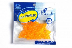 Икра силиконовая Ola-Riomar (4,6,8мм, 130шт, оранжевая)