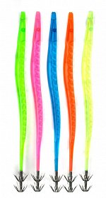 Набор кальмарницы-перья JpFishing NeddleFish №1 (17,5см, 5шт, green/red/blue/pink/chartreuse UV)