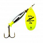 Блесна-вертушка Fish King Long Cast №5 (24гр, Fluo Yellow)
