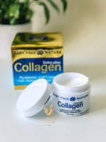 Крем для лица &quot;Коллаген, гиалуроновая кислота и Q10 Baby Face Nature / Baby Face Nature Extra Plus Collagen Hyaluronic Acid Cream Anti-Aging Moisture Q10