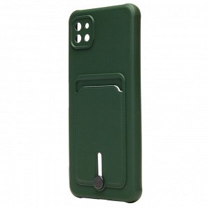 Чехол-накладка - SC304 с картхолдером для "Samsung SM-A226 Galaxy A22s 5G" (dark green) (208722)