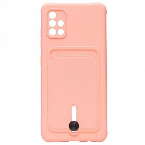 Чехол-накладка - SC304 с картхолдером для "Samsung SM-A515 Galaxy A51 4G" (light pink) (208739)