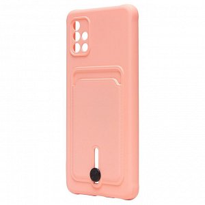 Чехол-накладка - SC304 с картхолдером для "Samsung SM-A515 Galaxy A51 4G" (light pink) (208739)