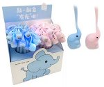 Ручка фигурная гелевая CE-69 Светящийся розовый слоник