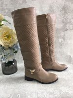 Сапоги зимние женские из экокожи на искусственном меху