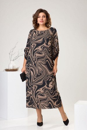 Платье Romanovich Style 1-2442 черный/бежевый