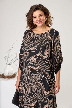 Платье Romanovich Style 1-2442 черный/бежевый
