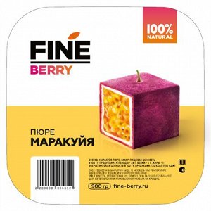 Фруктовое пюре маракуйи FINEBERRY, 900 г