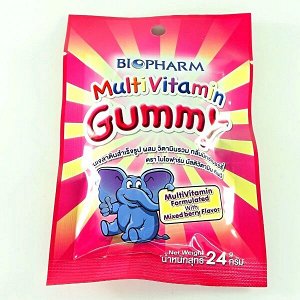 Biopharm MultiVitamin Gummy Mixberry Flavor Gummy Jelly 24 g.