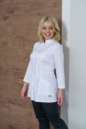 Рубашка мед. жен. М-269-0 ткань Элит-145/Стрейч