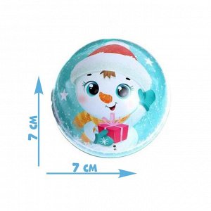 Пазл в ёлочном шаре «Весёлый снеговичок», 54 элемента
