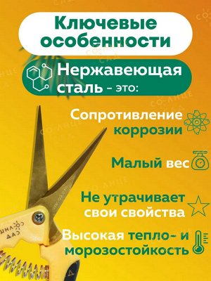 "Ножницы для цветов с изогнутыми лезвиями"