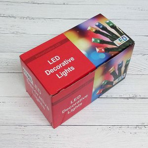 Гирлянда светодиодная на солнечной батарее Лампочки 50 LED, 9 м