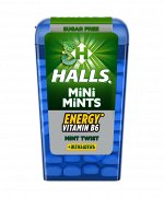 MONDELEZ®️Конфеты &quot;HALLS&quot; витаминизированный с женьшенем, мятой и ментолом, 12,5 г