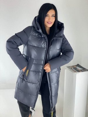 Куртка удлиненная зимняя женская