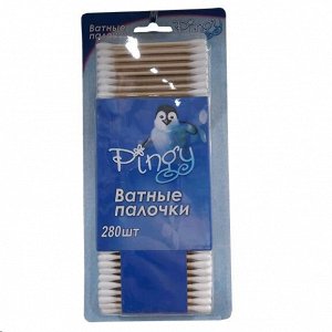 PINGY ватные палочки бамбук 280 шт круглая намотка блистер / 35660-18