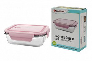 "Soft color" Контейнер стекло 0,37л прям. 14,5х4,8х10,4см.