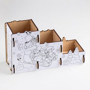 Органайзер-раскраска для канцтоваров «Новый Год», 23x9x14 см