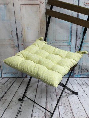 Набор подушек для стула Адель цв. желтый, 35*35см 2шт, бязь, файбер