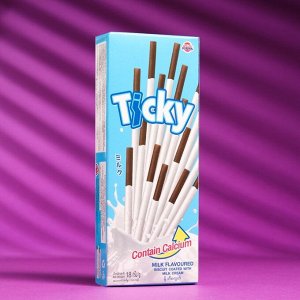 Бисквитные палочки Ticky покрытые молочным кремом, 20 г