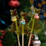 Карамель на палочке &quot;Малыши&quot;, зайцы зелёный, 15 г