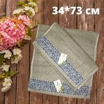 Полотенце махровое, 34*73см/Полотенце для рук, махровое