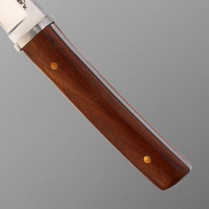 Нож-танто "Браун" 23,4см в оплетке в дереве, клинок 122мм/4,6мм