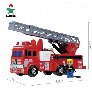 Росмэн Дасунг Игровой набор Пожарная машина со шлангом и фигуркой Daesung