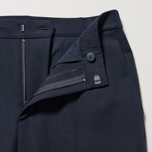 UNIQLO - зауженные элегантные брюки длина 71 см - 69 NAVY