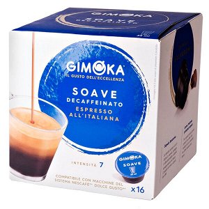 Кофе капсулы DG GIMOKA Espresso Decaffeinato 1 уп.х 16 капсул