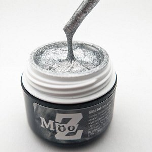 Glitz Gel MOOZ гель-краска (серебро)